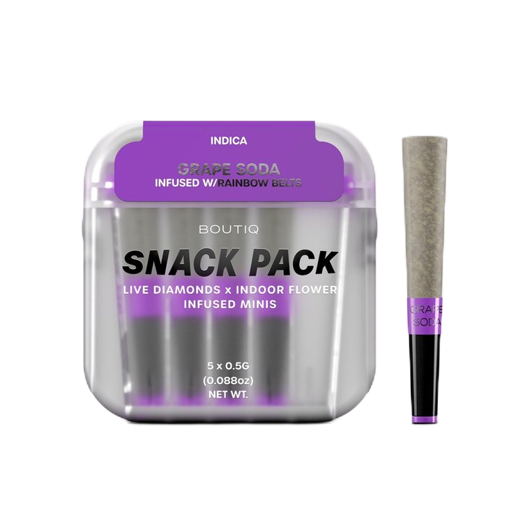 Boutiq Live Diamonds x Indoor Flower THCa Mini Prerolls / Grape Soda-Indica